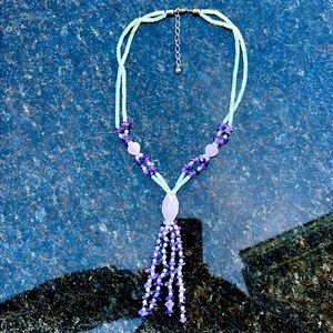 Desert Rose trading natural gemstone and 925 Sterling silver necklace